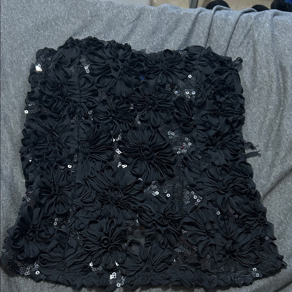 Elegant Black Floral Women's top